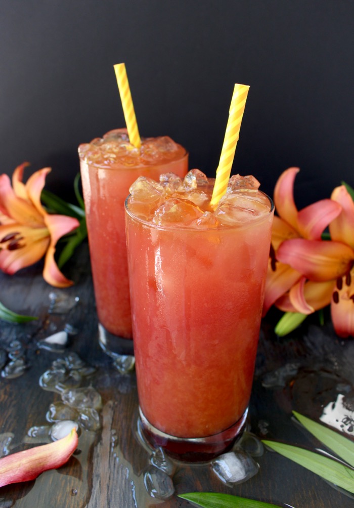 ‘Sex on the beach’ is a tropical, fruity drink with orange and cranberry juices mixed up with either rum or vodka and finished with vanilla that is the perfect summer drink to sip by the pool