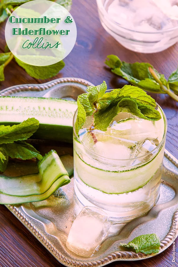 his is an ultimate summer cocktail with some refreshing floral flavours. It’s made of cucumber, mint, gin and elderflower essence.